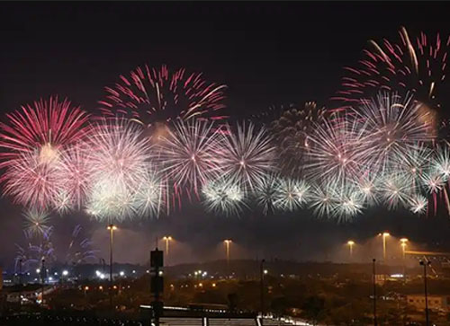 洮南市焰火晚会